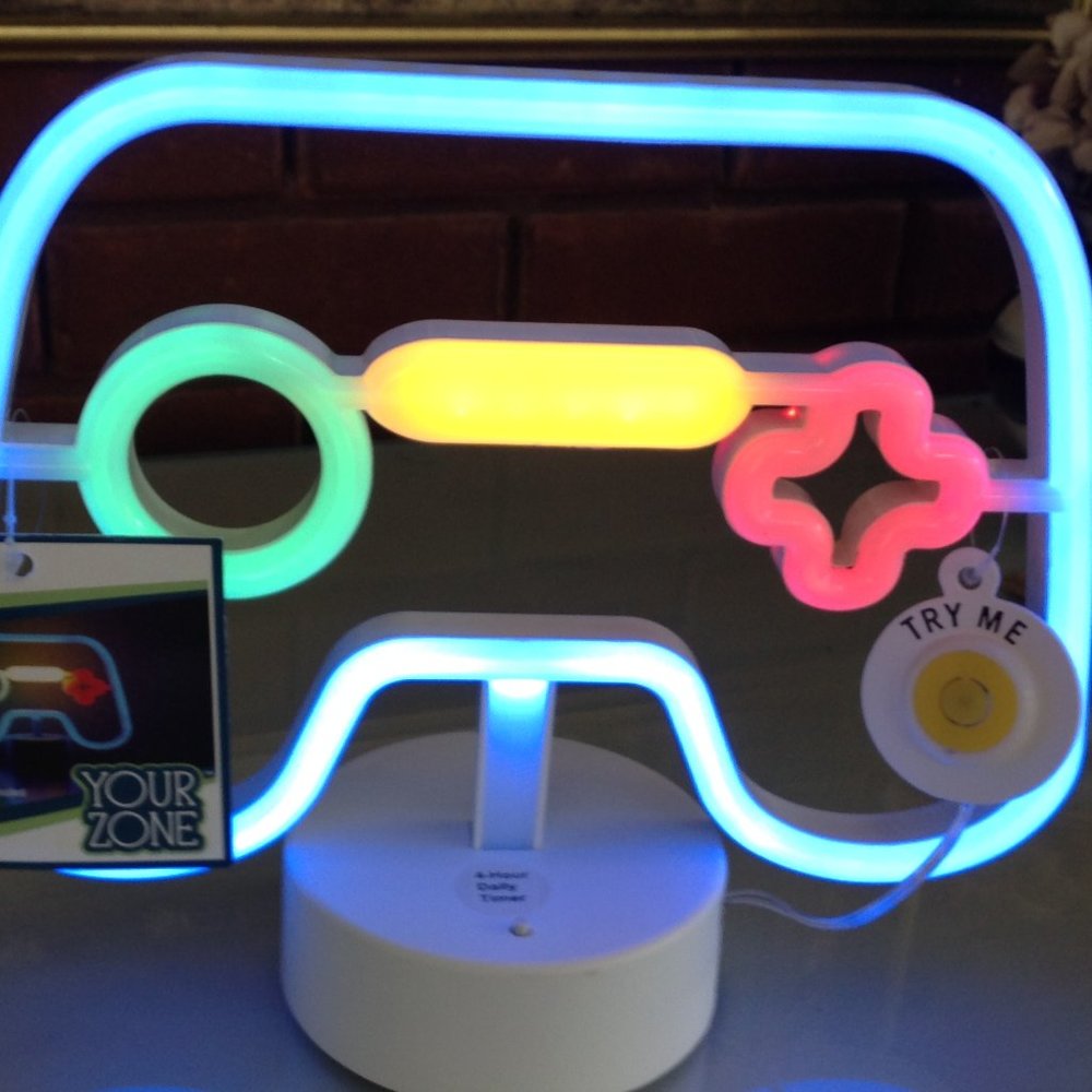 Your Zone Video Gaming controller Neon LED Light Battery Operated - Picture 2 of 5